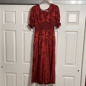 Hutch Floral Burnout Waisted Jumpsuit